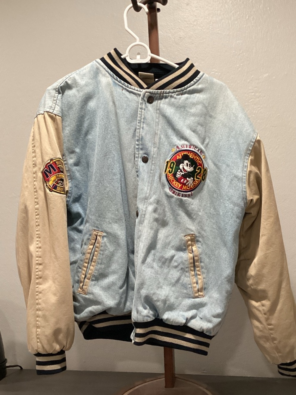 Disney Light denim and khaki Bomber Jacket